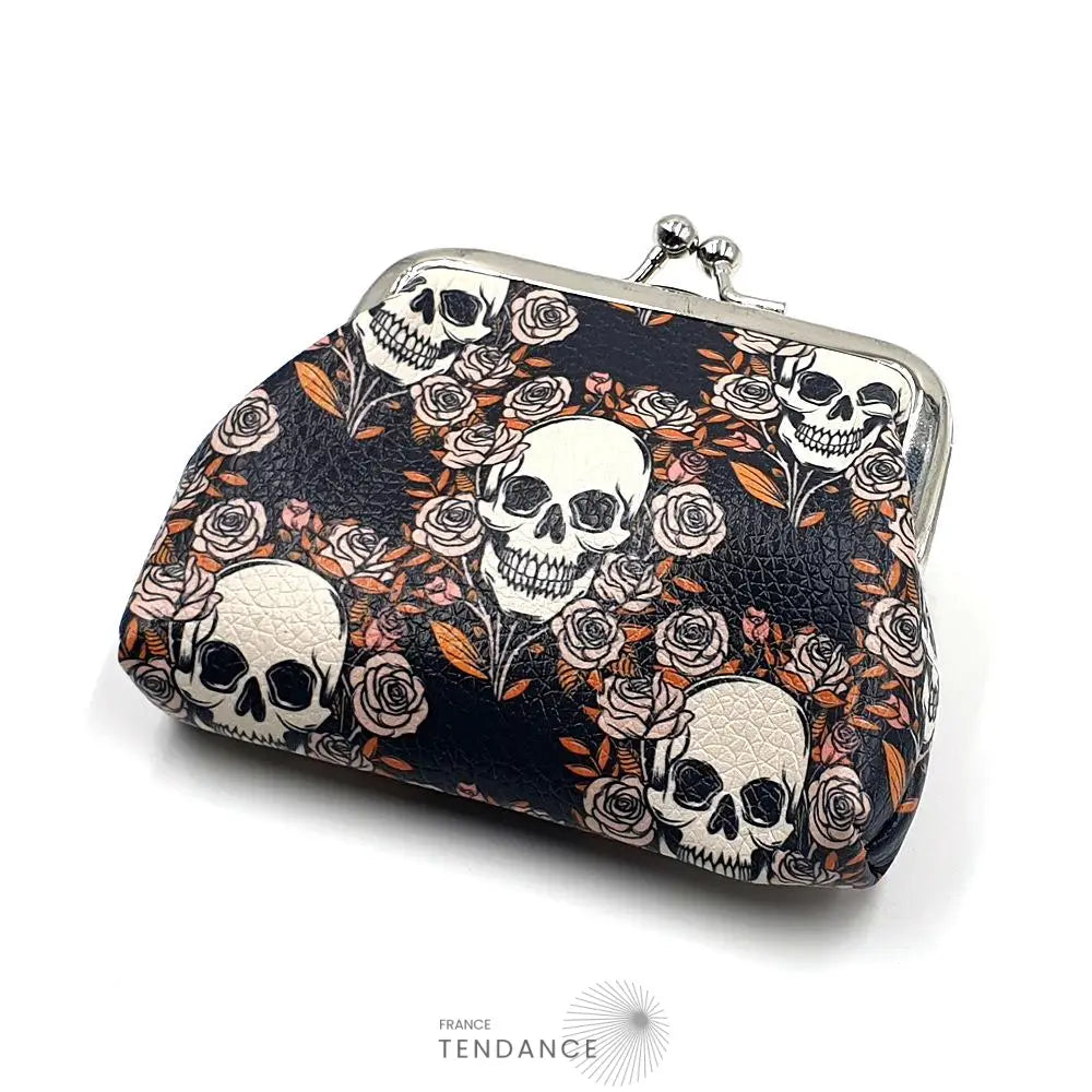Porte-monnaie skulls And Roses | France-Tendance