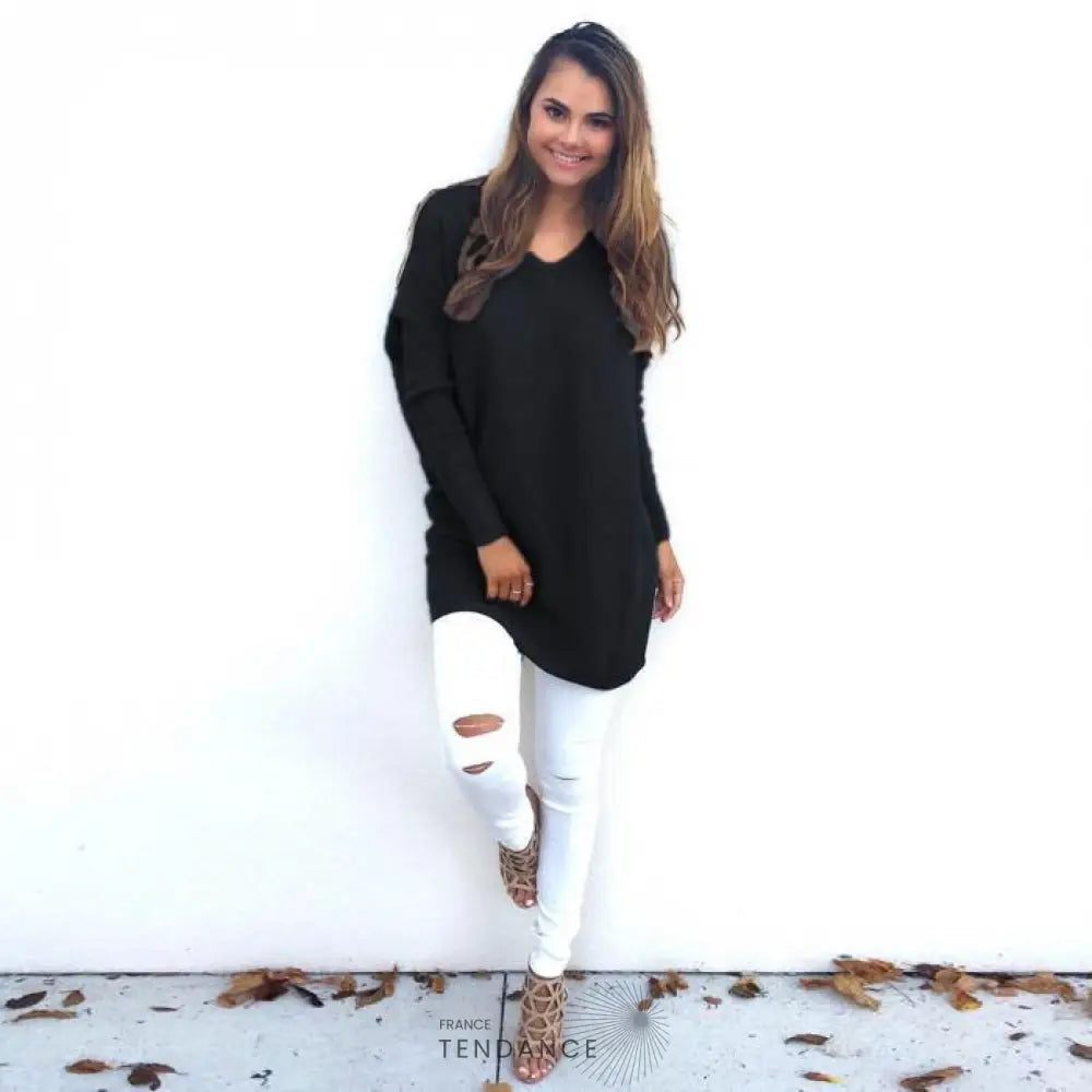 Pull Col v Alina | France-Tendance