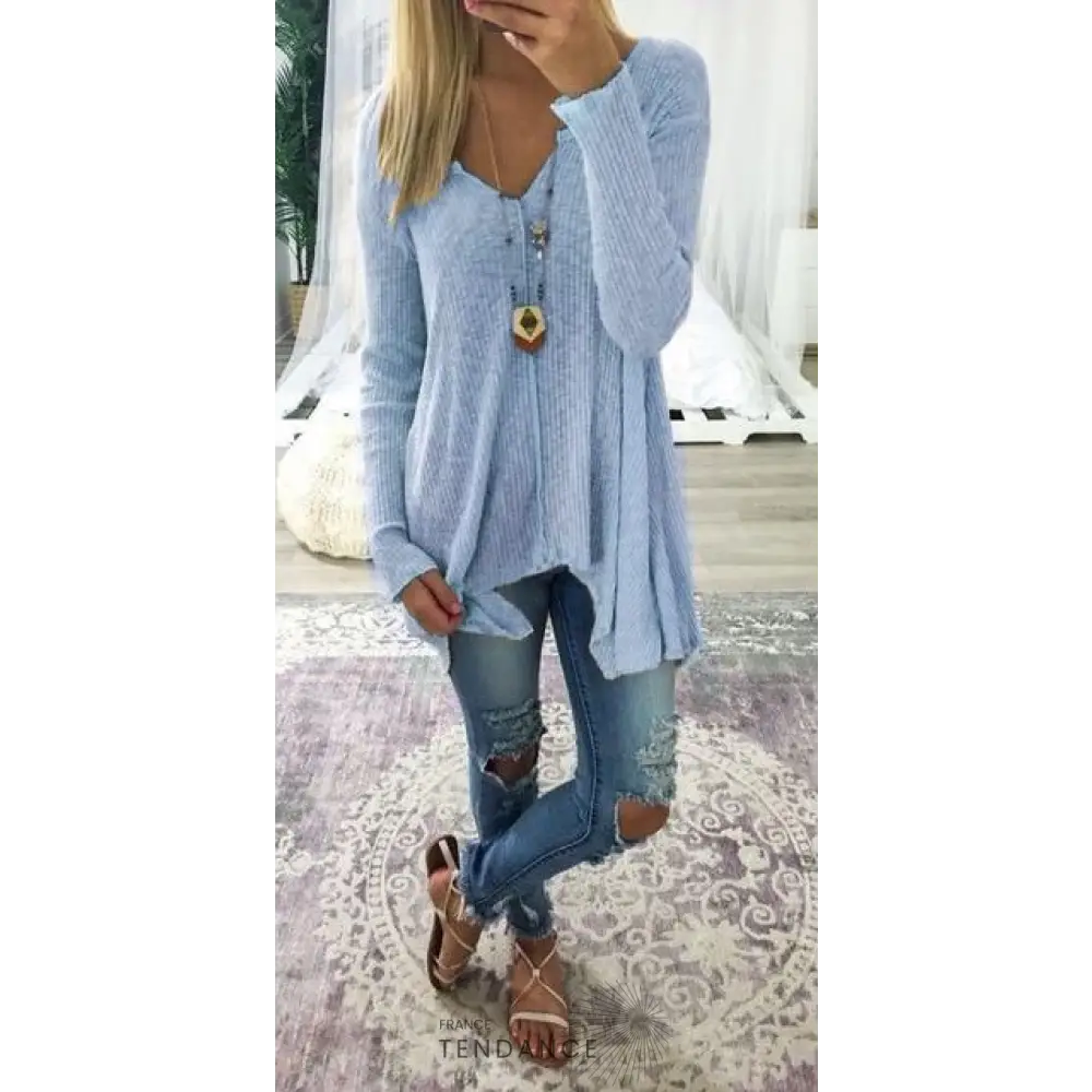 Pull Svetlana à Col v | France-Tendance