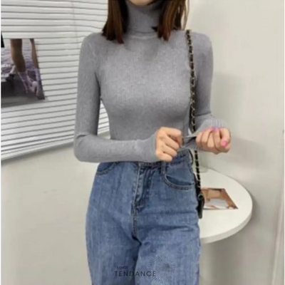 Pull Tricoté à Col Roulé | France-Tendance