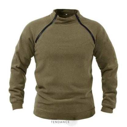 Pull Zippé à Col Montant | France-Tendance