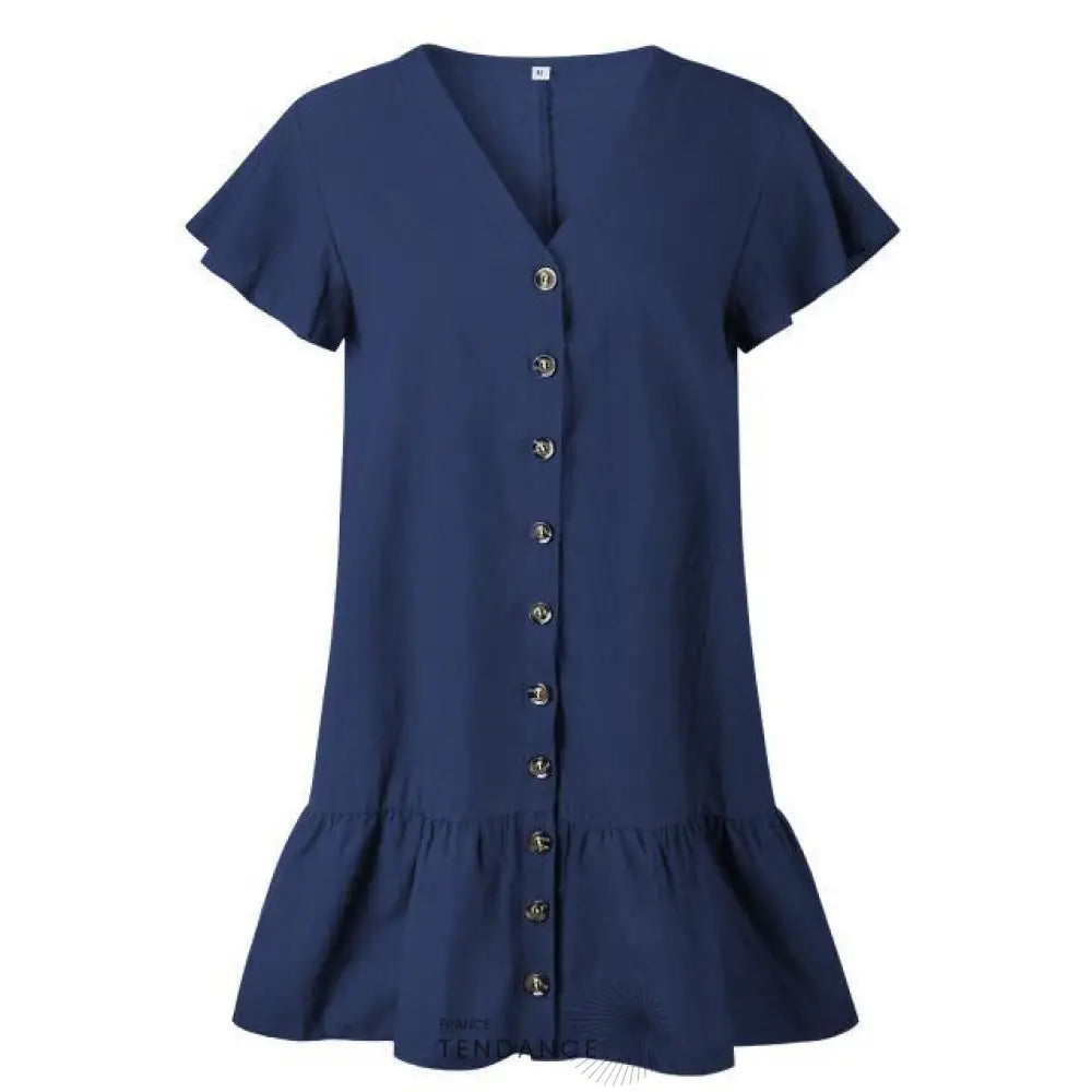 Robe à Boutons Bohème | France-Tendance