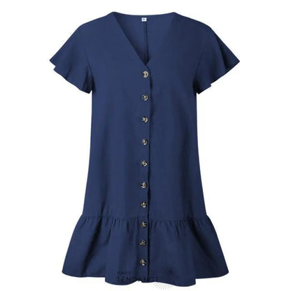 Robe à Boutons Bohème | France-Tendance