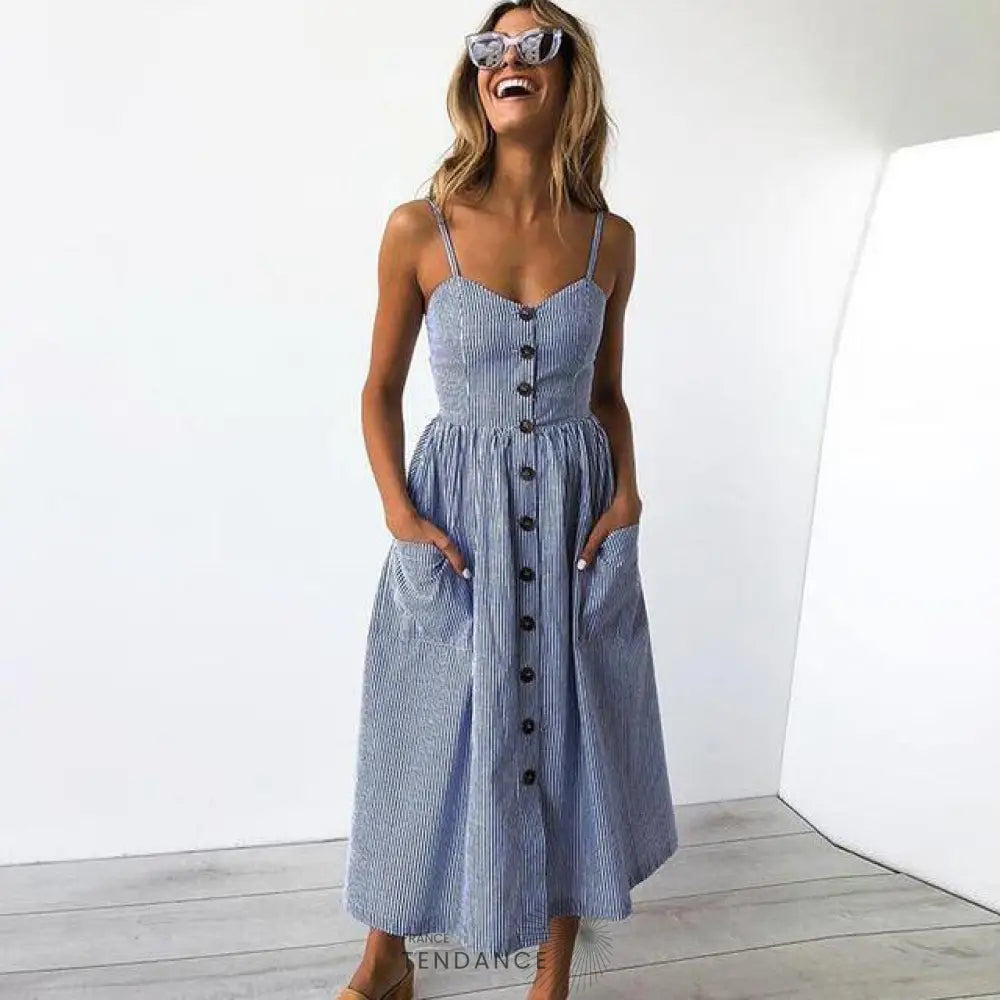 Robe Bohème Midi Imprimée | France-Tendance