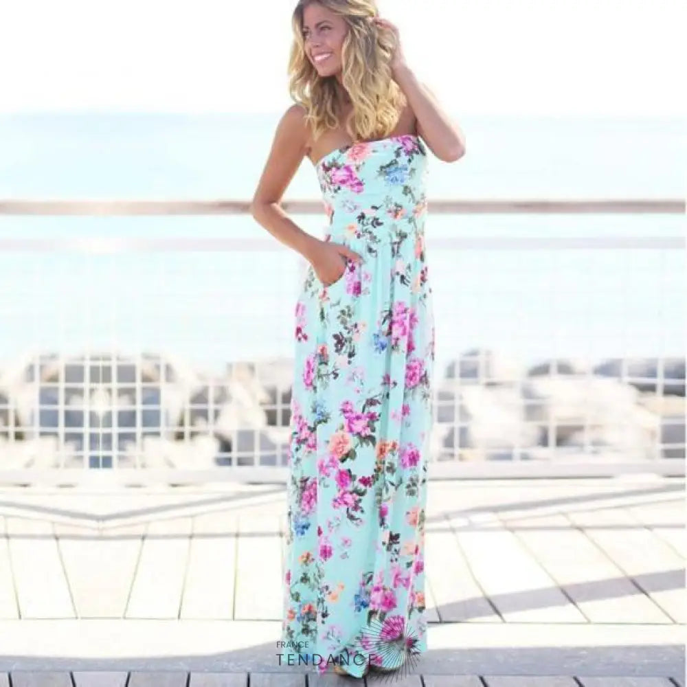 Robe Bustier à Fleurs | France-Tendance