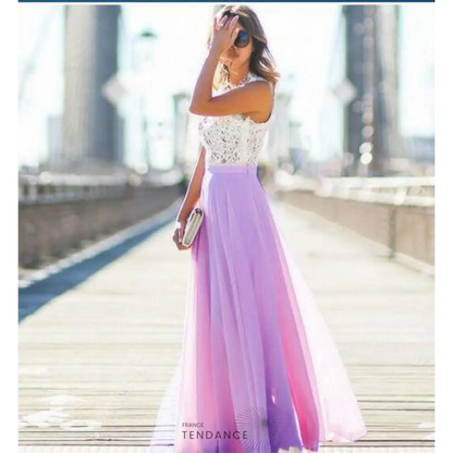 Robe Bustier Dentelle & Voile | France-Tendance