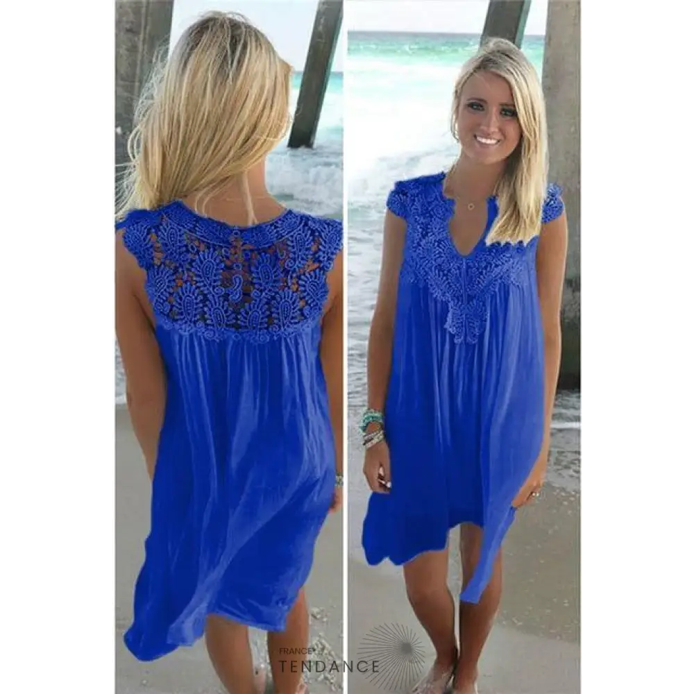 Robe - Détails En Crochet | France-Tendance