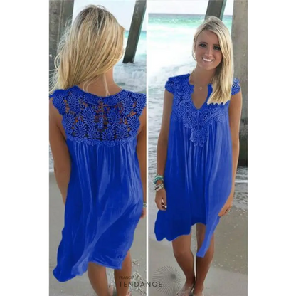 Robe - Détails En Crochet | France-Tendance