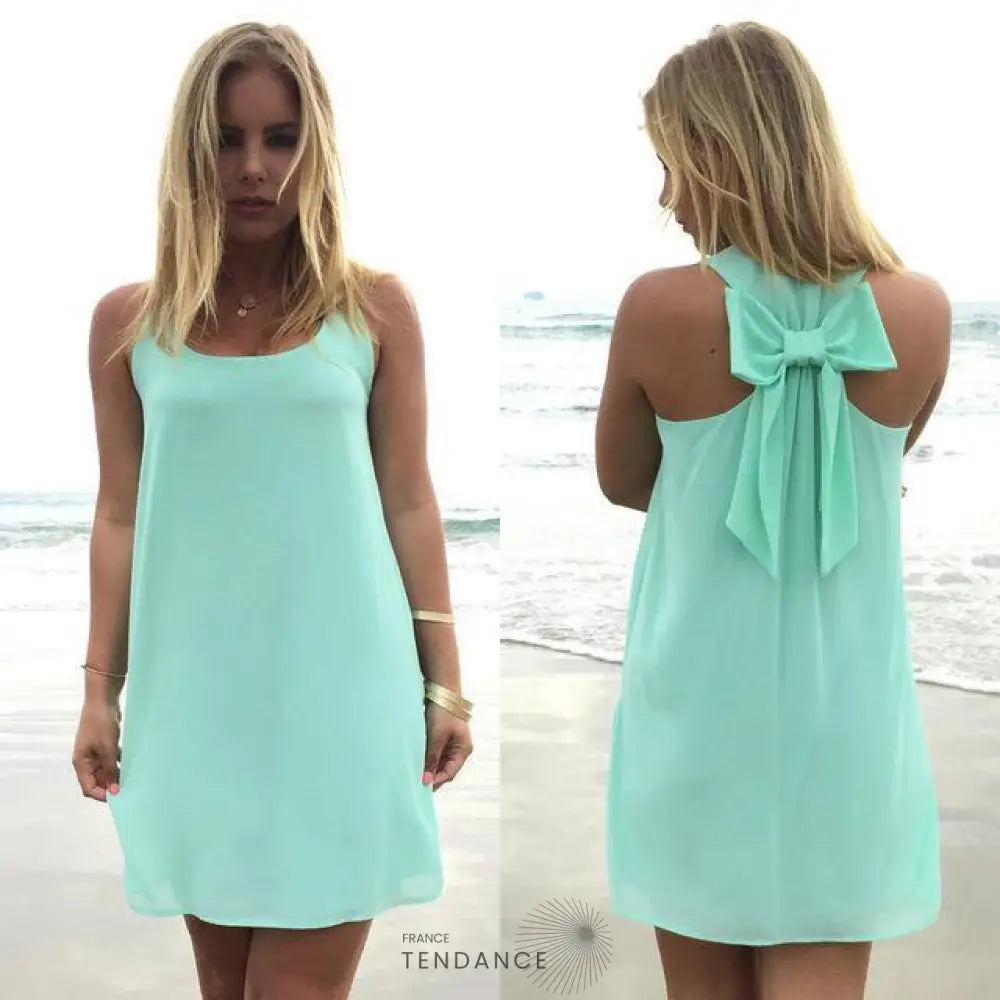 Robe D’été Noeud Papillon | France-Tendance