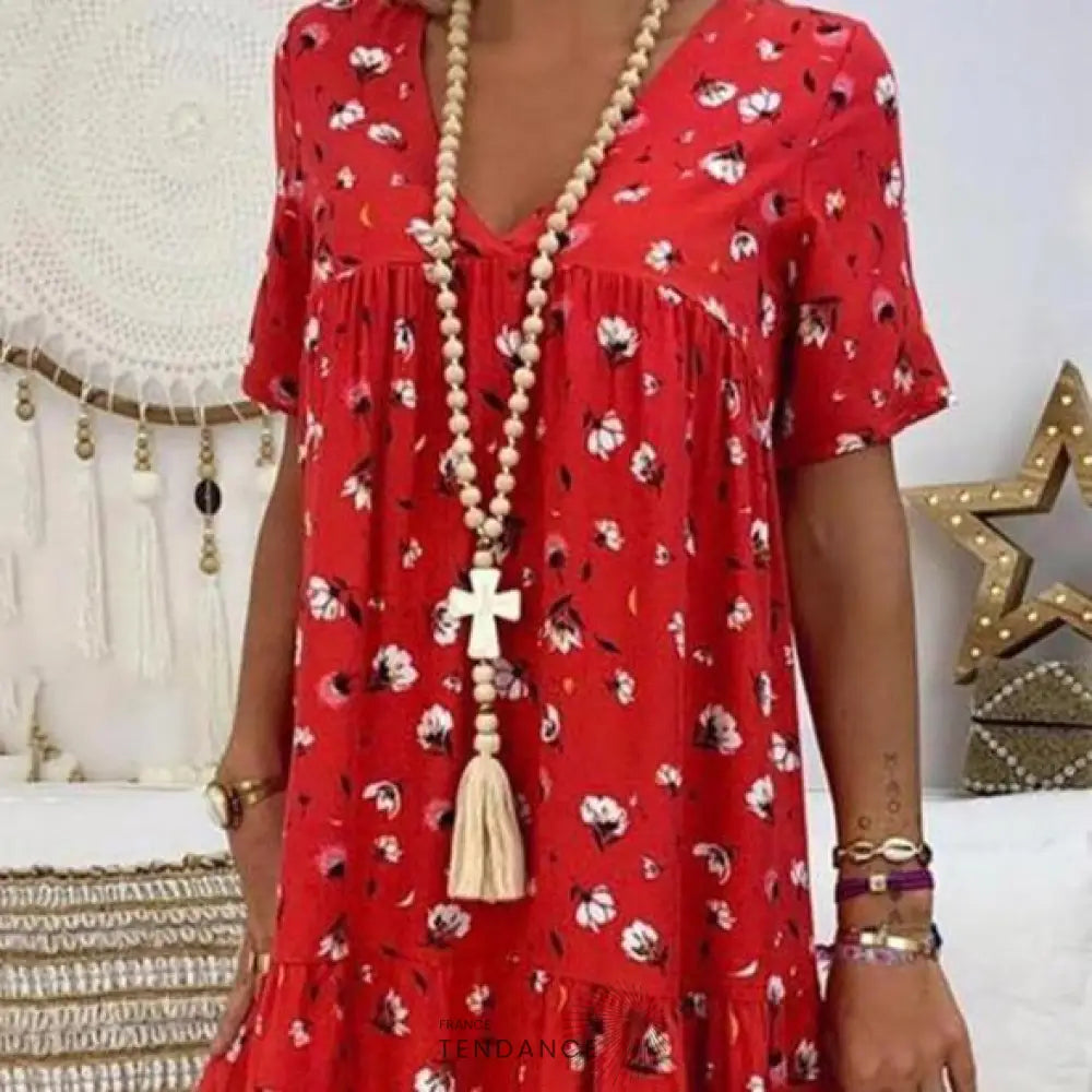 Robe Droite Fleurie | France-Tendance