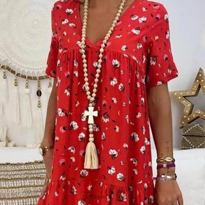 Robe Droite Fleurie | France-Tendance