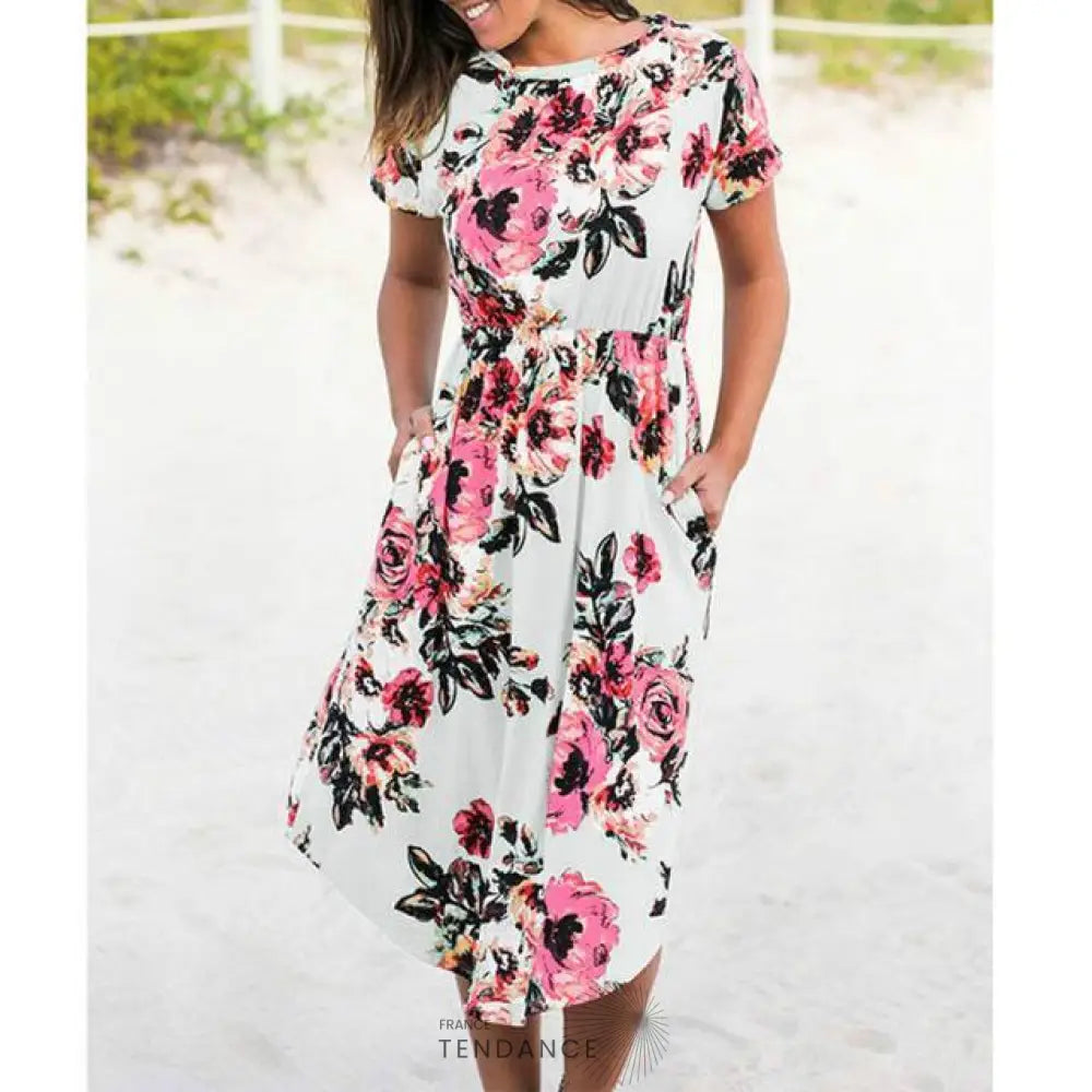 Robe Fleurie Extravagante | France-Tendance