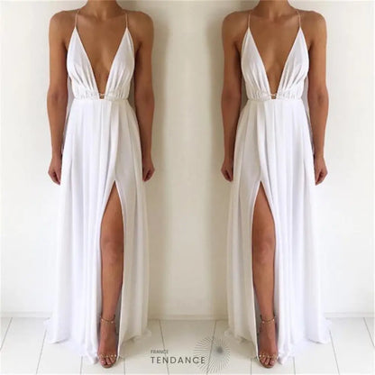 Robe Longue De Soirée Plissée | France-Tendance