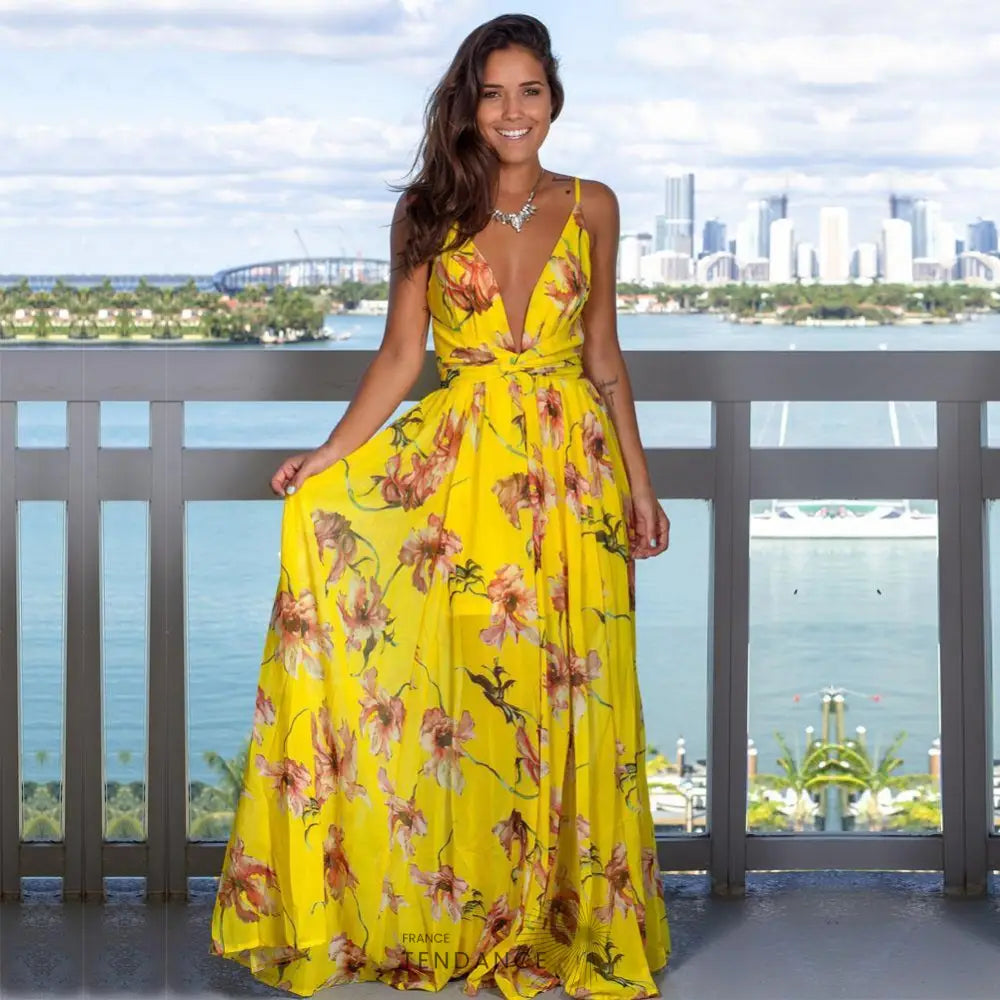 Robe Longue Florale | France-Tendance