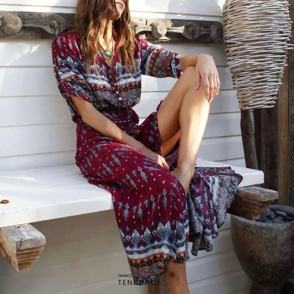 Robe Longue Style Hippie | France-Tendance