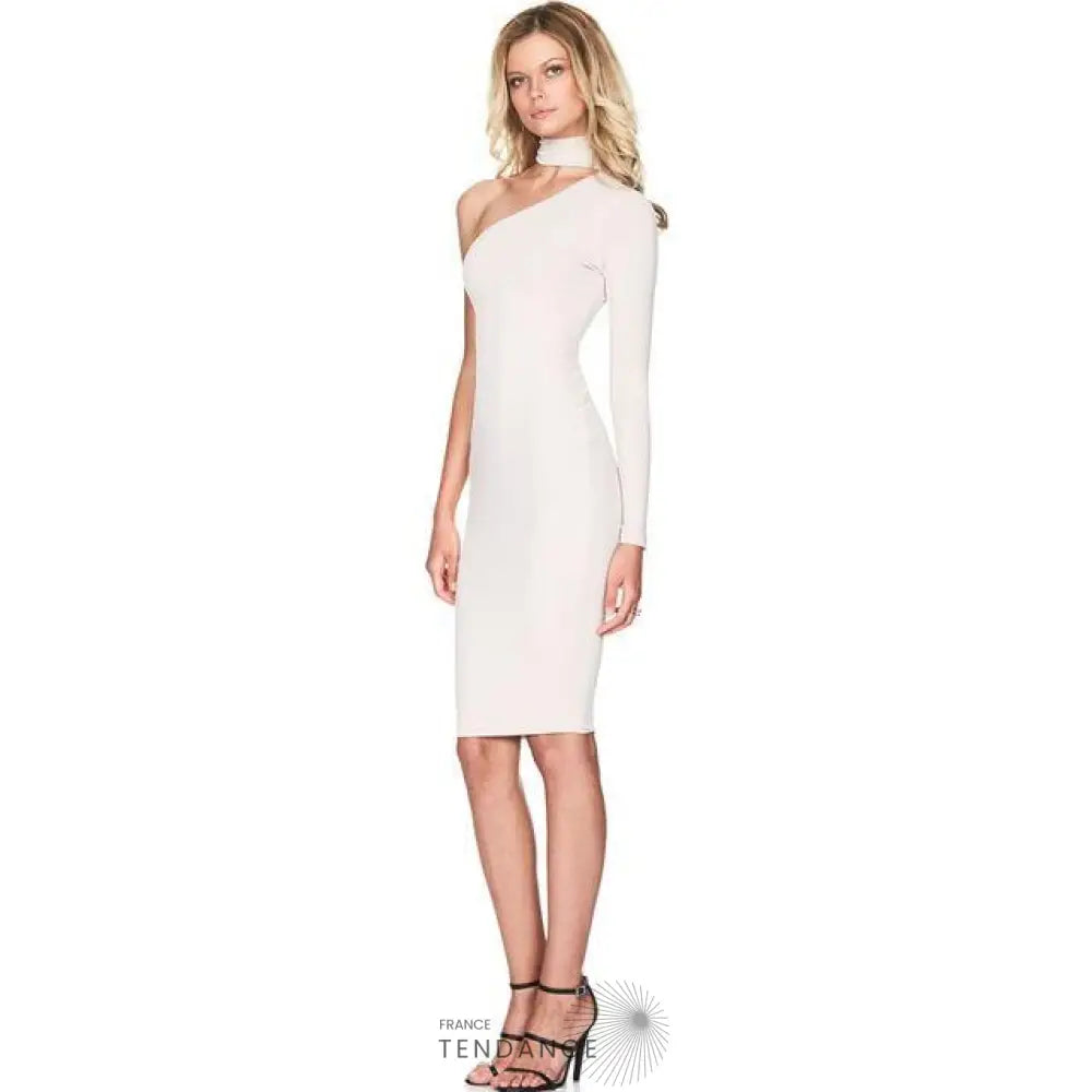 Robe Moulante Asymétrique | France-Tendance