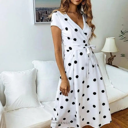 Robe Nouée à Pois 2020 | France-Tendance