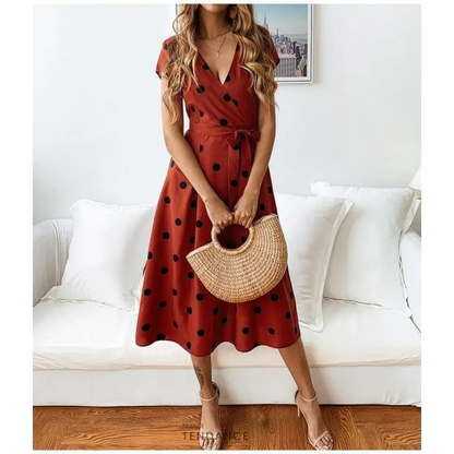 Robe Nouée à Pois 2020 | France-Tendance
