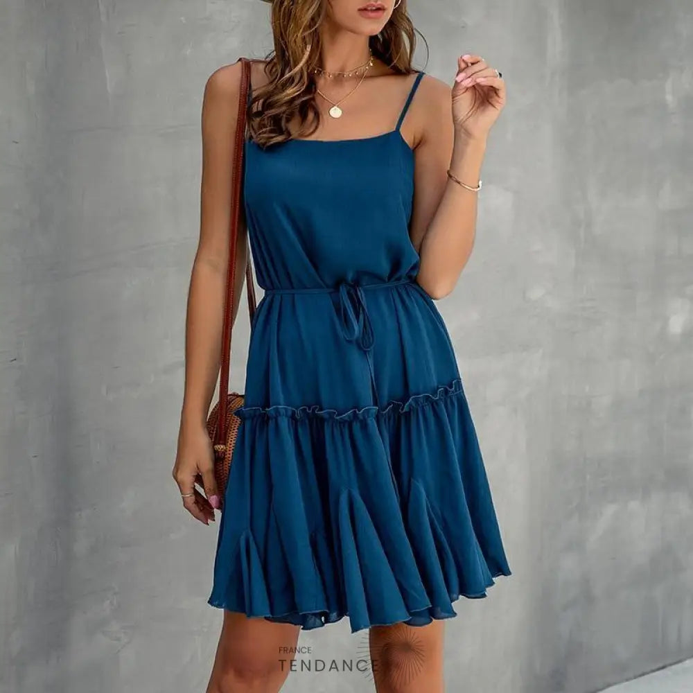 Robe Plissée à Volants | France-Tendance