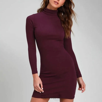 Robe Pull Col Roulé | France-Tendance