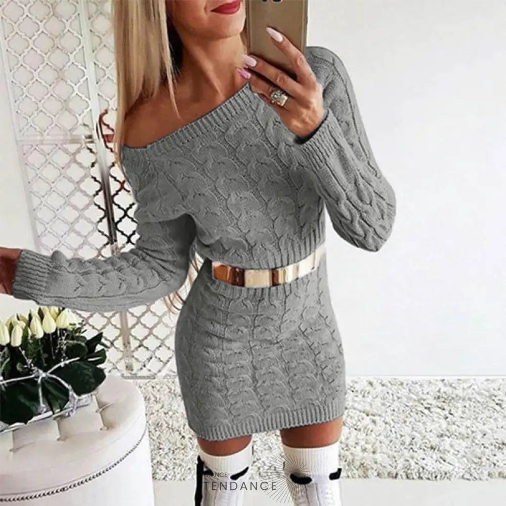 Robe Pull élégante | France-Tendance