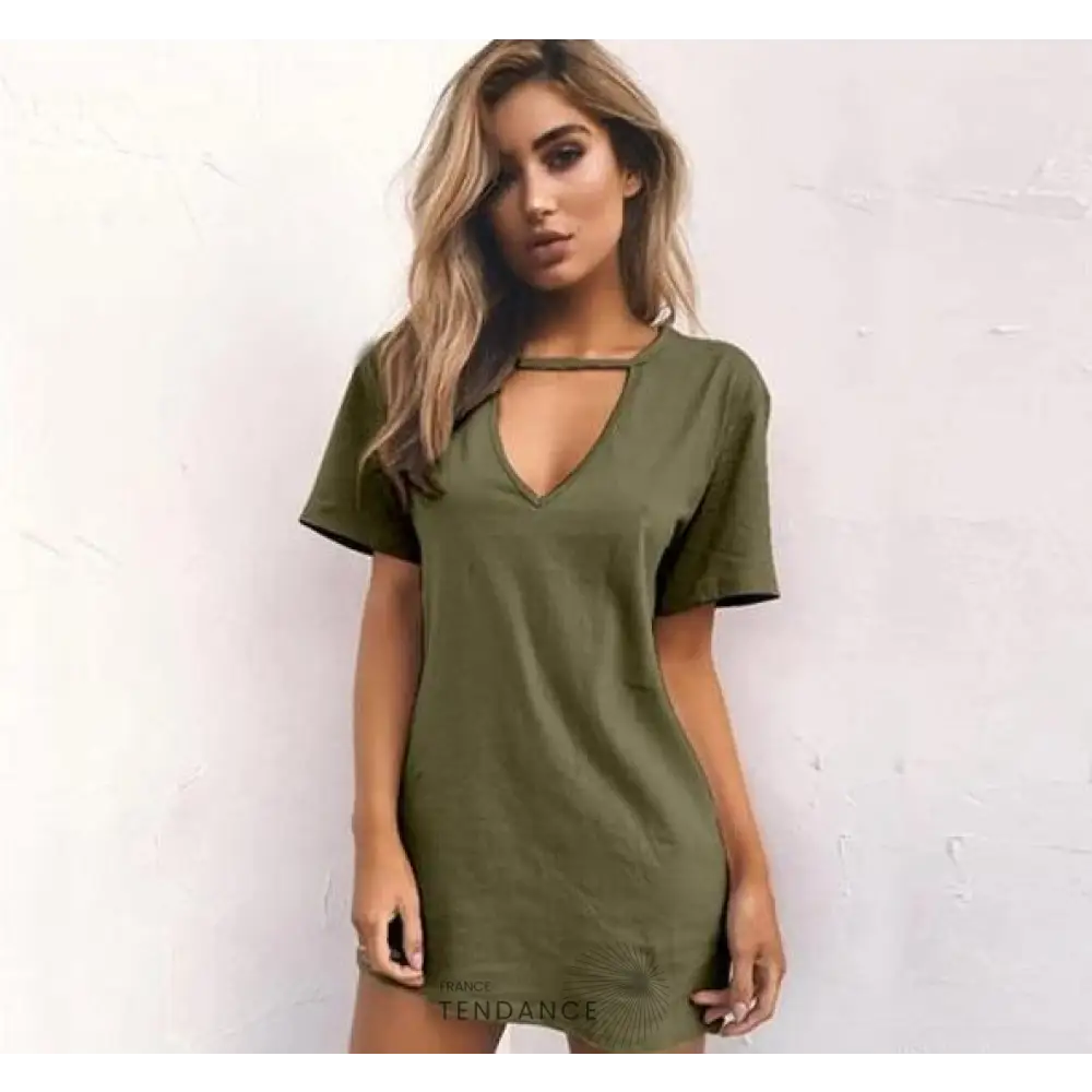 Robe T-shirt Décontractée | France-Tendance