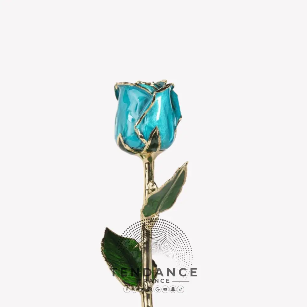 Rose En Or Bleu Clair | France-Tendance