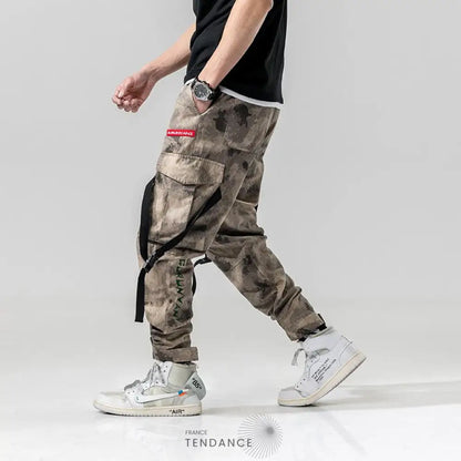 Ryland Camouflage Hip Hop Jogger Pants | France-Tendance