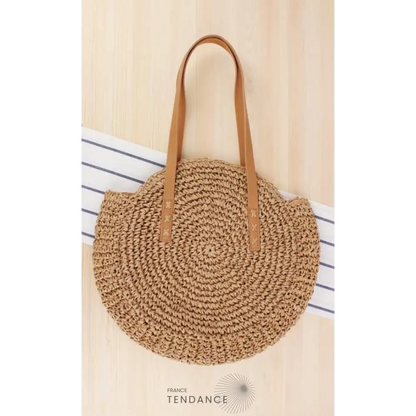 Sac Rond Effet Osier | France-Tendance