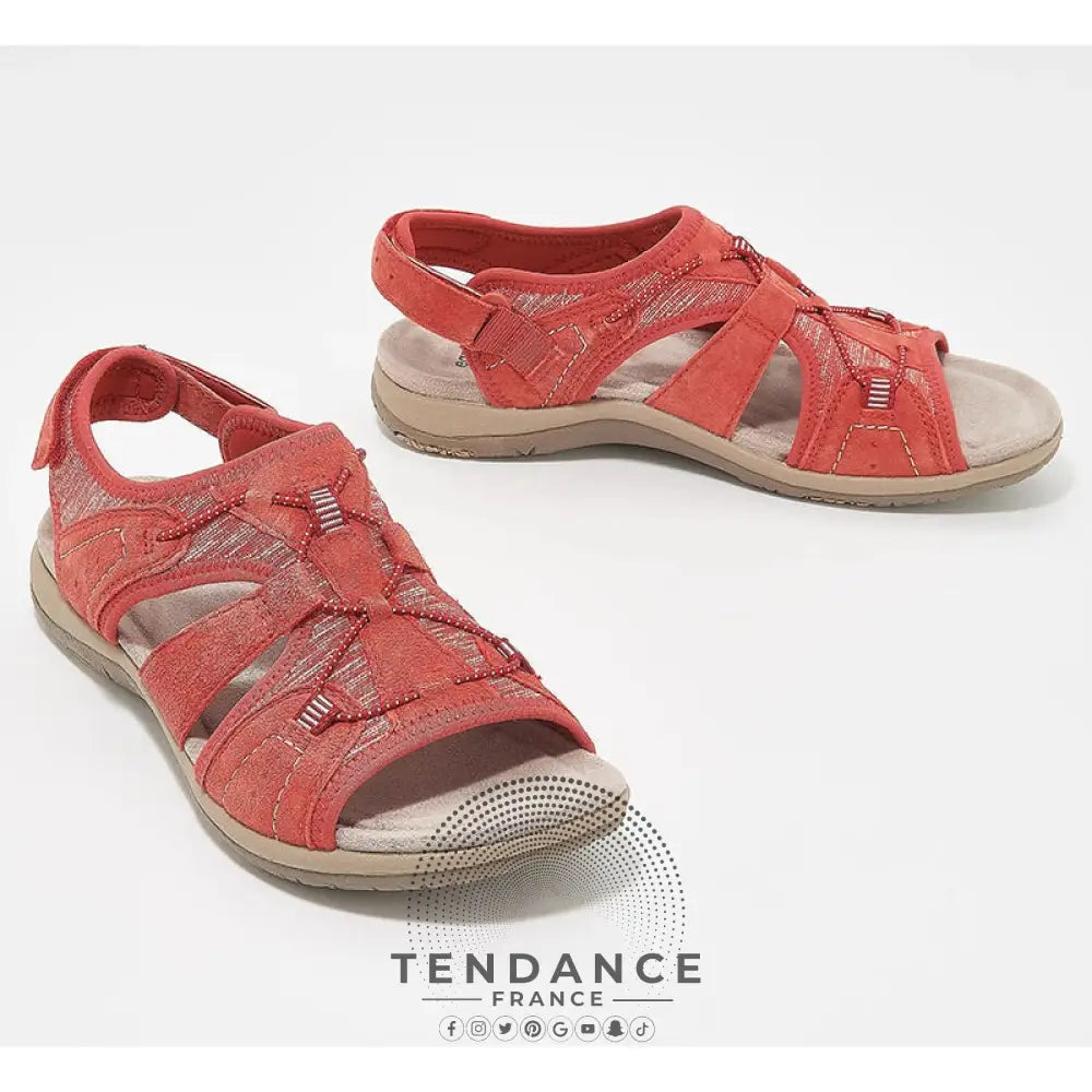 Comfortable Orthopaedic Sandals - Bloom Red / 2.5 Uk Kleidung
