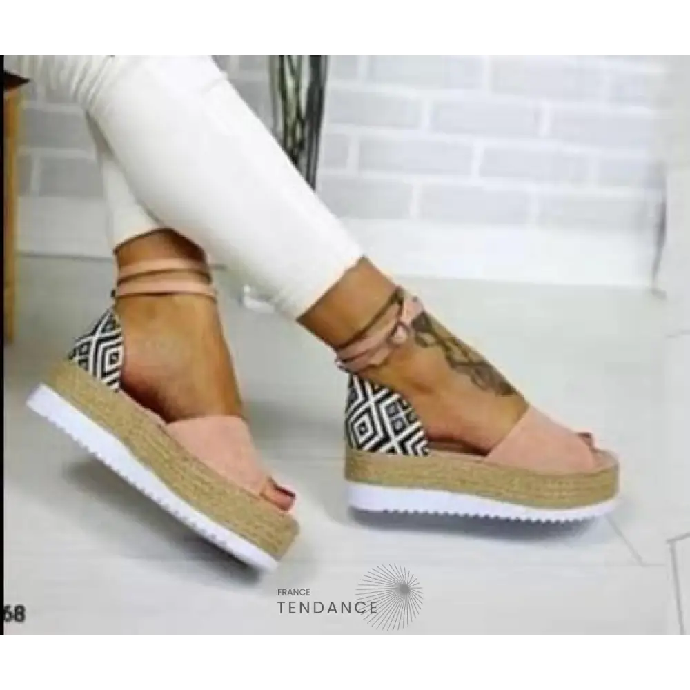 Sandales Plateforme à Motifs | France-Tendance