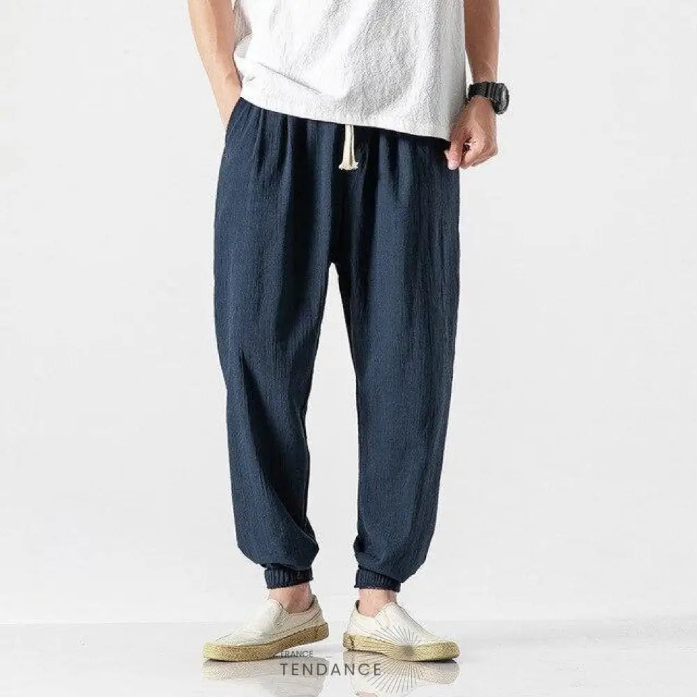 Sarouel Décontracté En Lin | France-Tendance