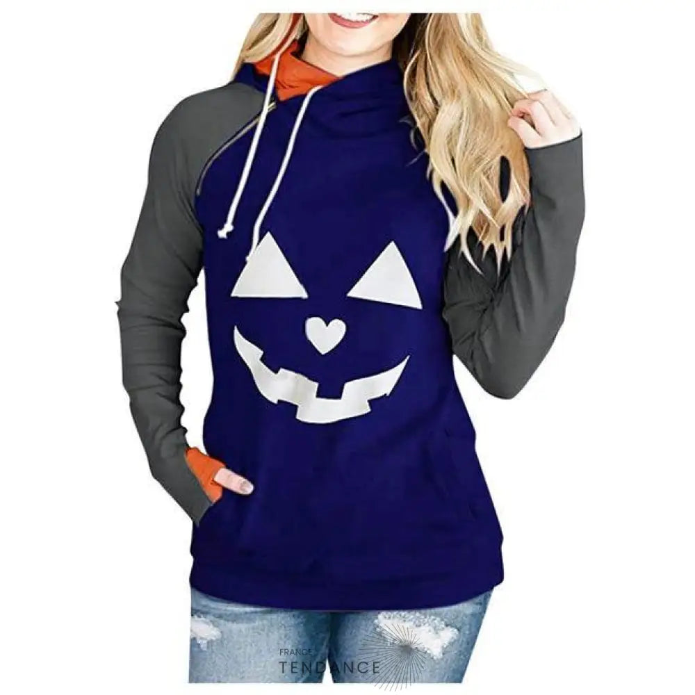 Sweat Col Montant Halloween | France-Tendance