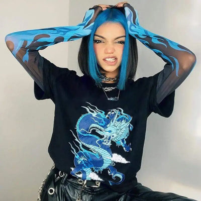 T-shirt Blue Fire | France-Tendance