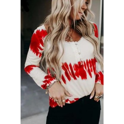 T-shirt Boutonné à Dentelle | France-Tendance