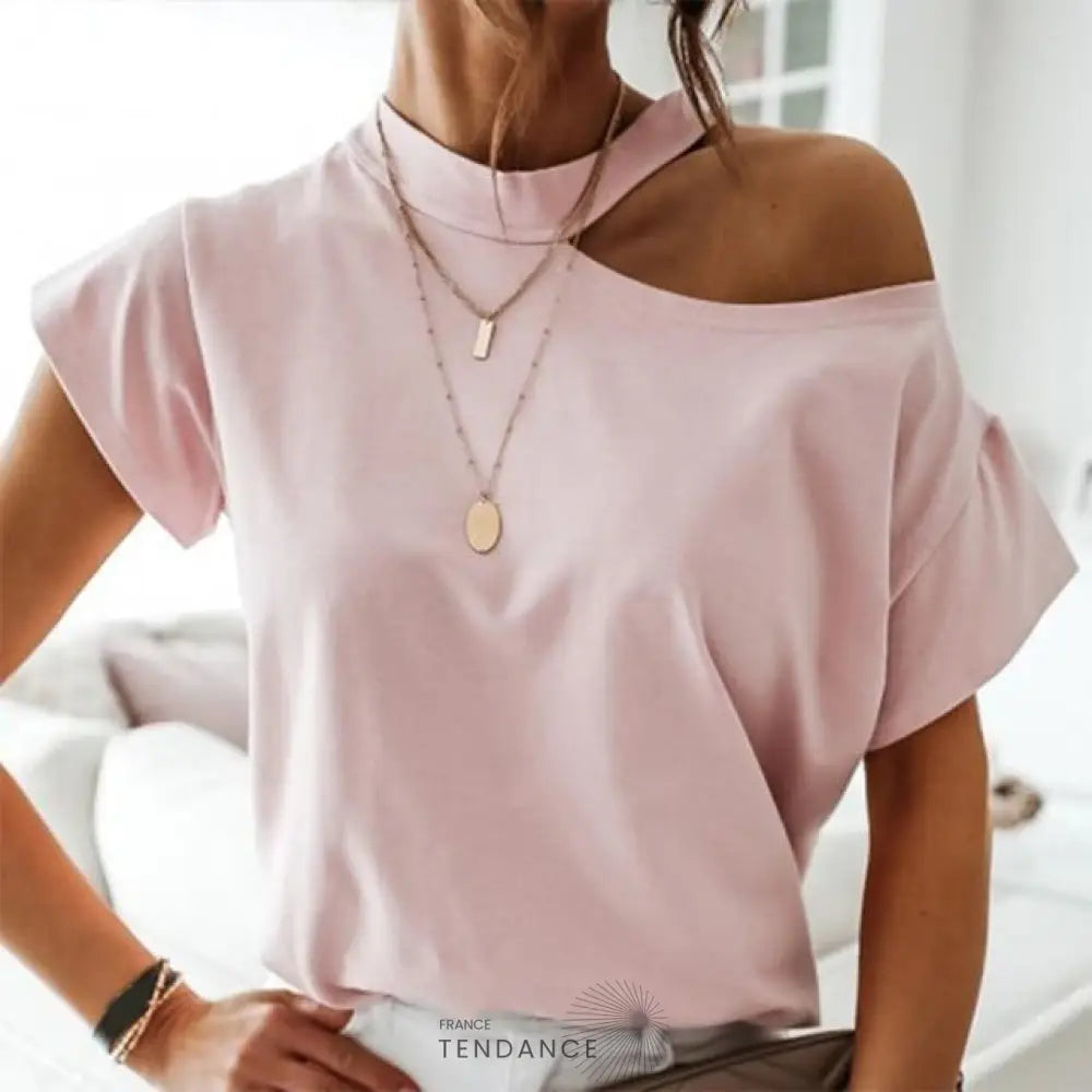T-shirt Casual One Shoulder | France-Tendance