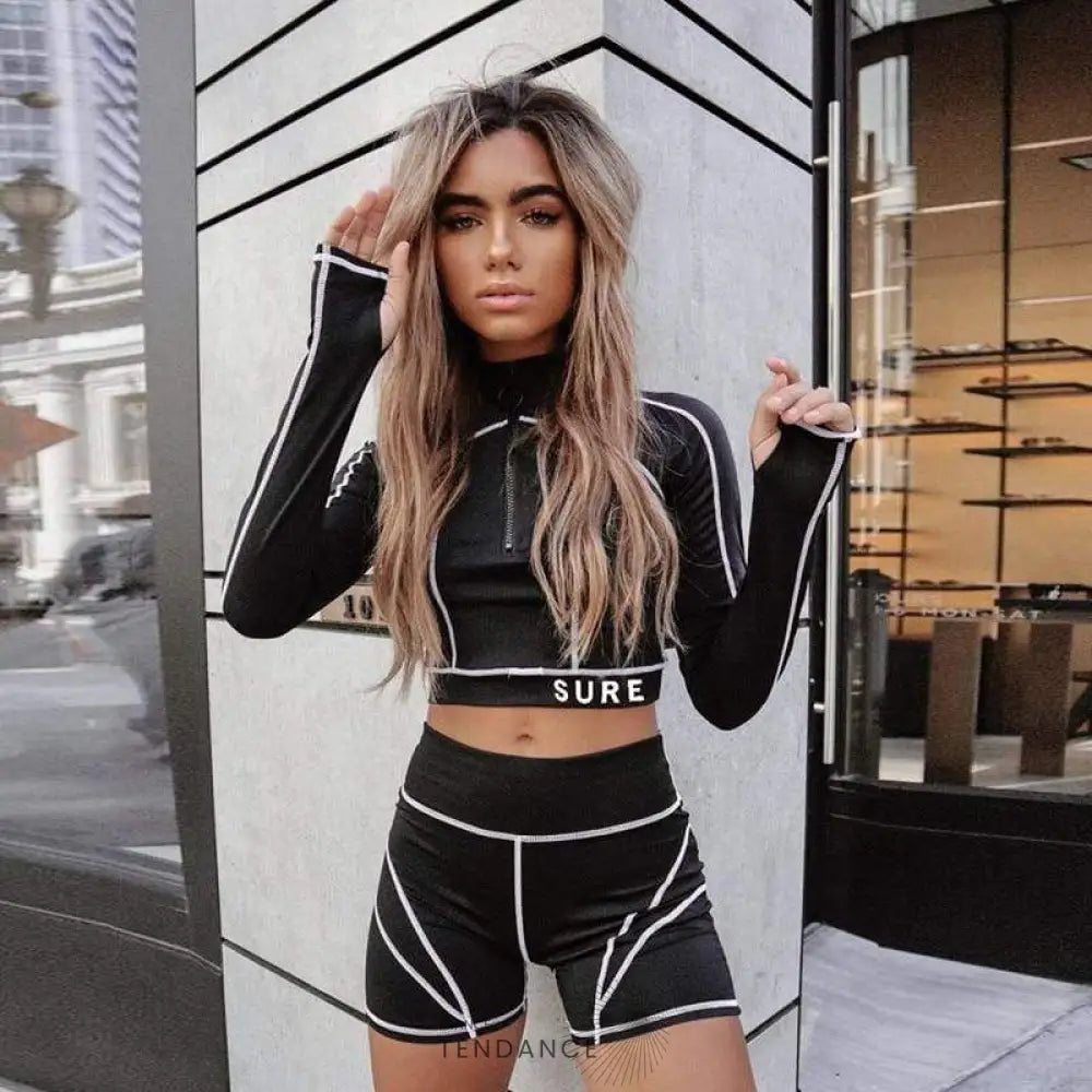 T-shirt Crop Lines | France-Tendance