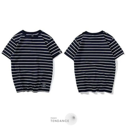 T-shirt Imprimé Stripe | France-Tendance