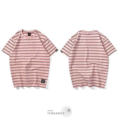 T-shirt Imprimé Stripe | France-Tendance