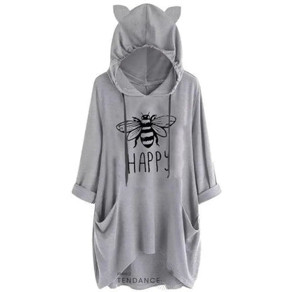 T-shirt Loose à Capuches | France-Tendance