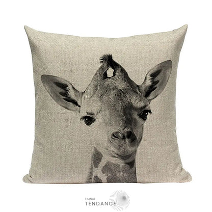 Taie De Coussin Décorative 45x45 - Série Bébés Animaux |