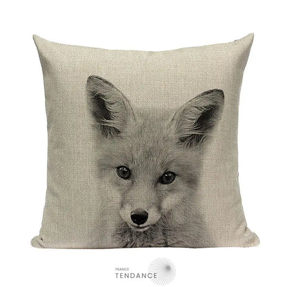 Taie De Coussin Décorative 45x45 - Série Bébés Animaux |