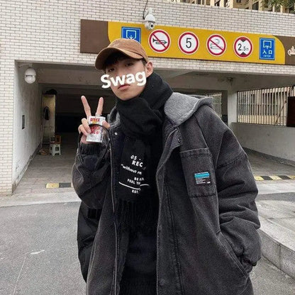 Veste Denim Hooded | France-Tendance