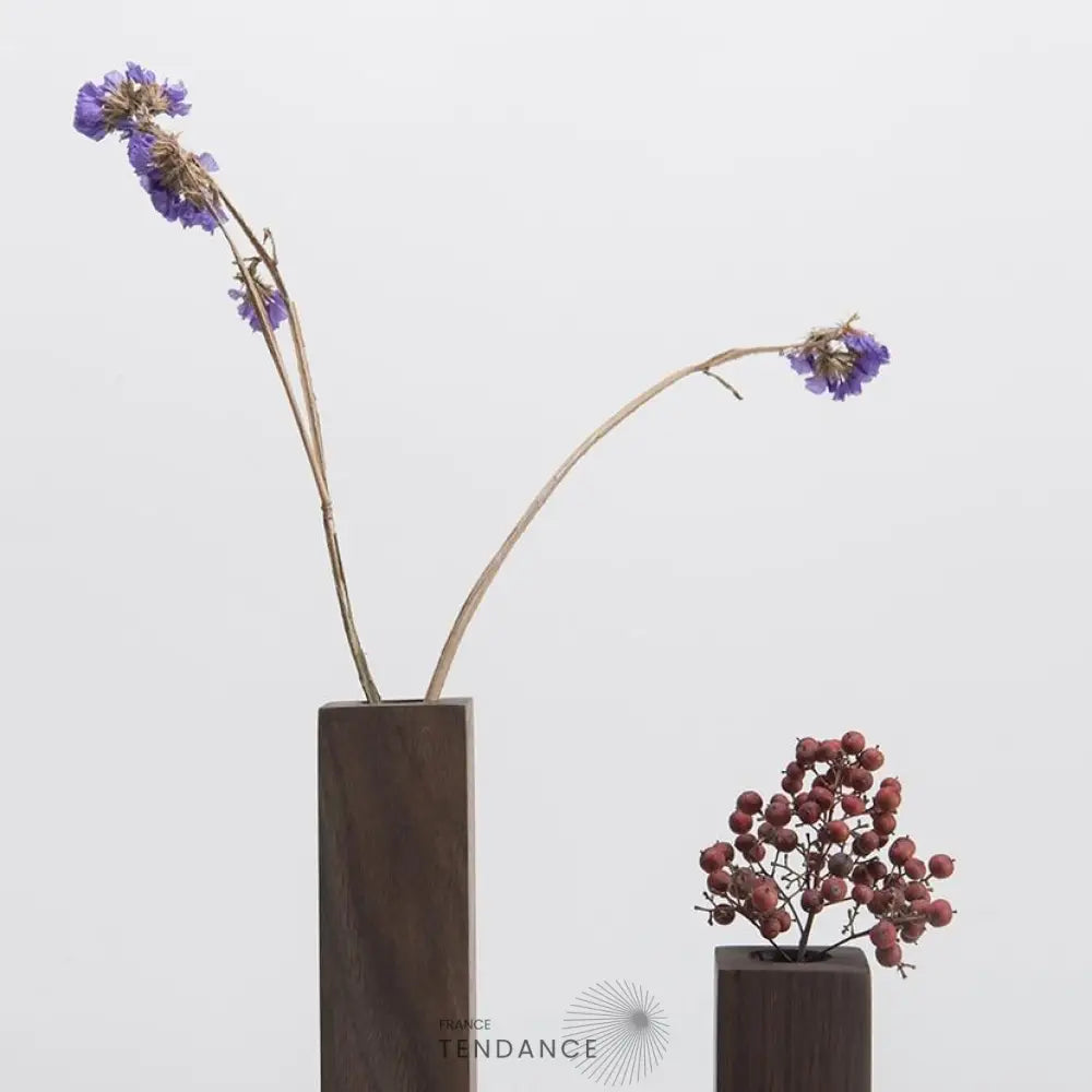 Walnut Vase En Bois | France-Tendance